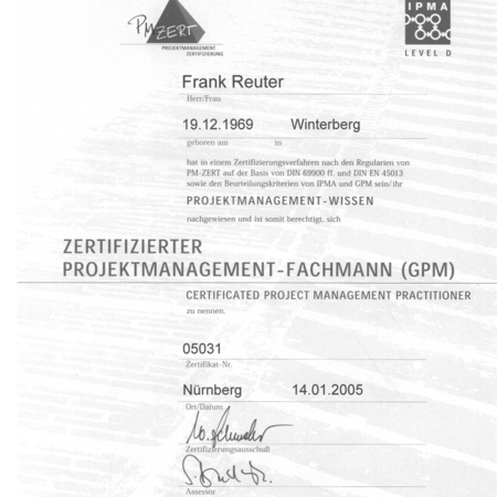 Zertifizierter Projektmanagement-Fachmann