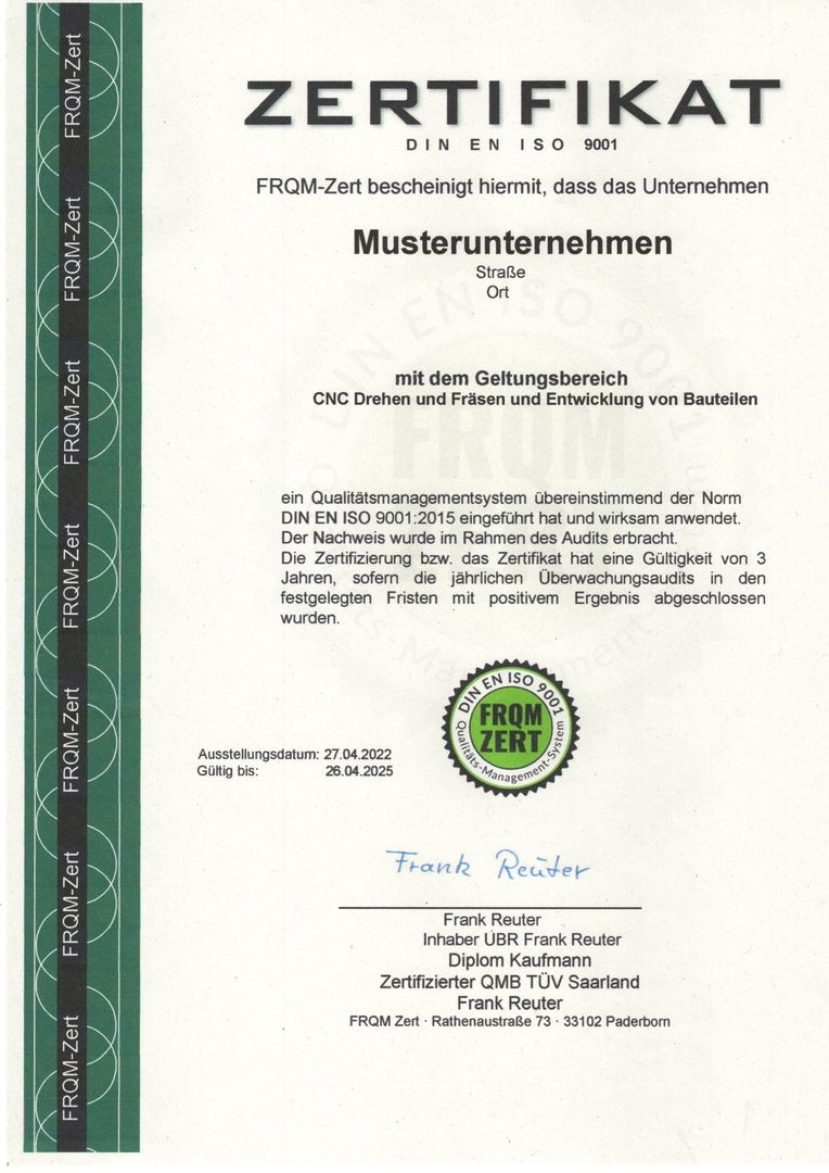 DIN EN ISO 9001